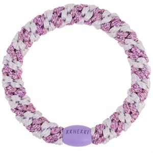 Bon Dep - Kknekki Hårelastik, Lavender Pink Glitter Stripe